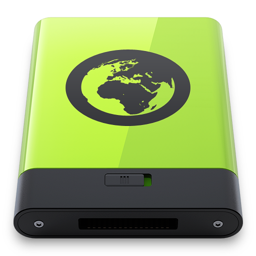 Green Server Icon 512x512 png